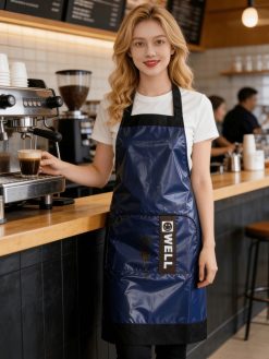 Women’s PVC Work Apron with Zippered Pocket